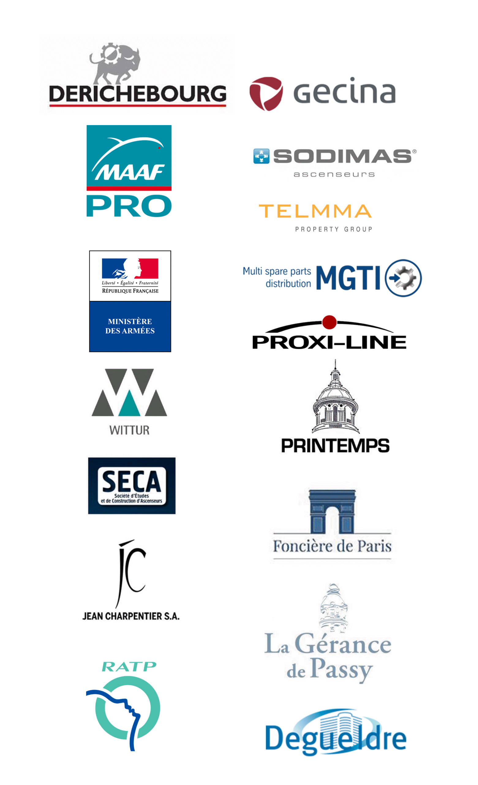 Partenaires A&T Ascenseurs